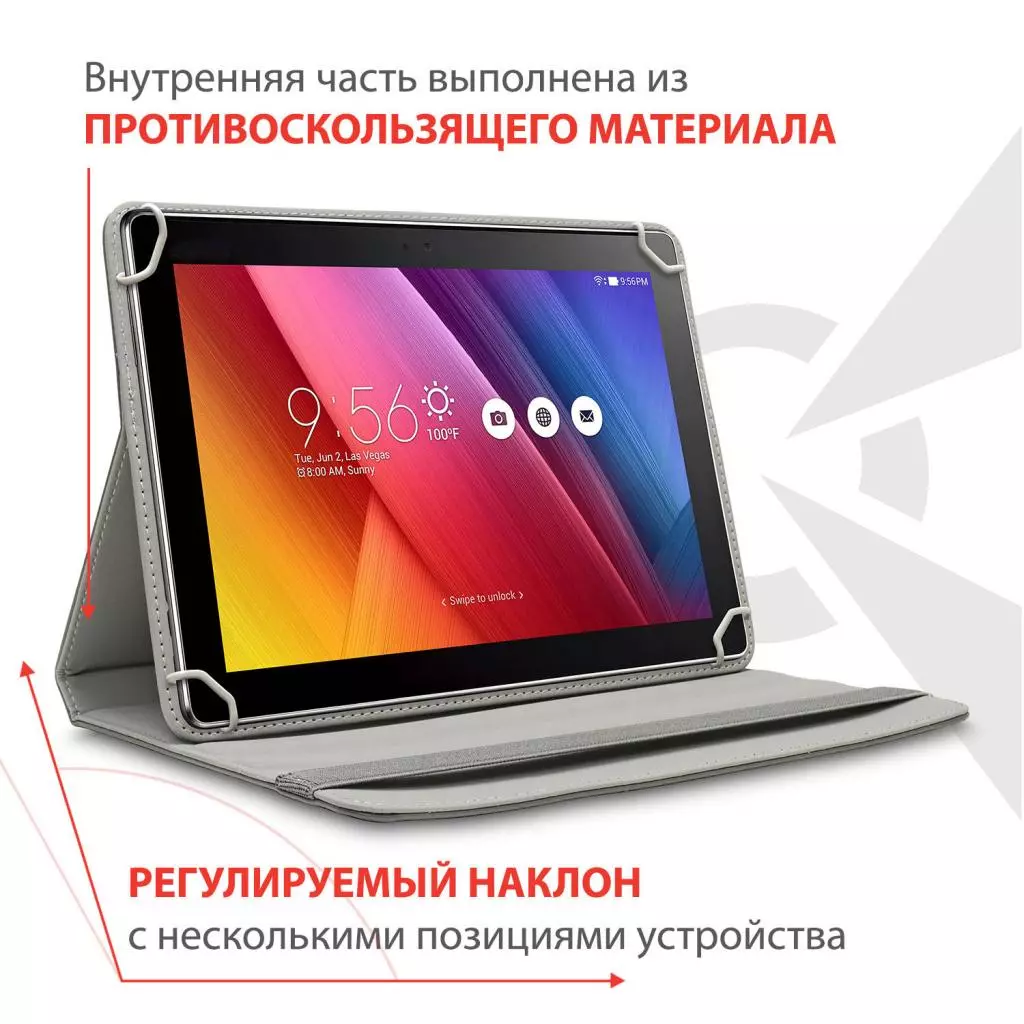 Чехол для планшета AirOn Universal case Premium 9-10" grey (4821784622095) - 7 Чехол для планшета AirOn Universal case Premium 9-10" grey (4821784622095) - 7