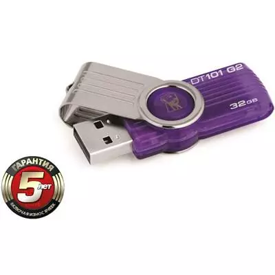 USB флеш накопитель Kingston 32Gb DataTraveler 101 G2 (DT101G2/32GB) - 1 USB флеш накопитель Kingston 32Gb DataTraveler 101 G2 (DT101G2/32GB) - 1