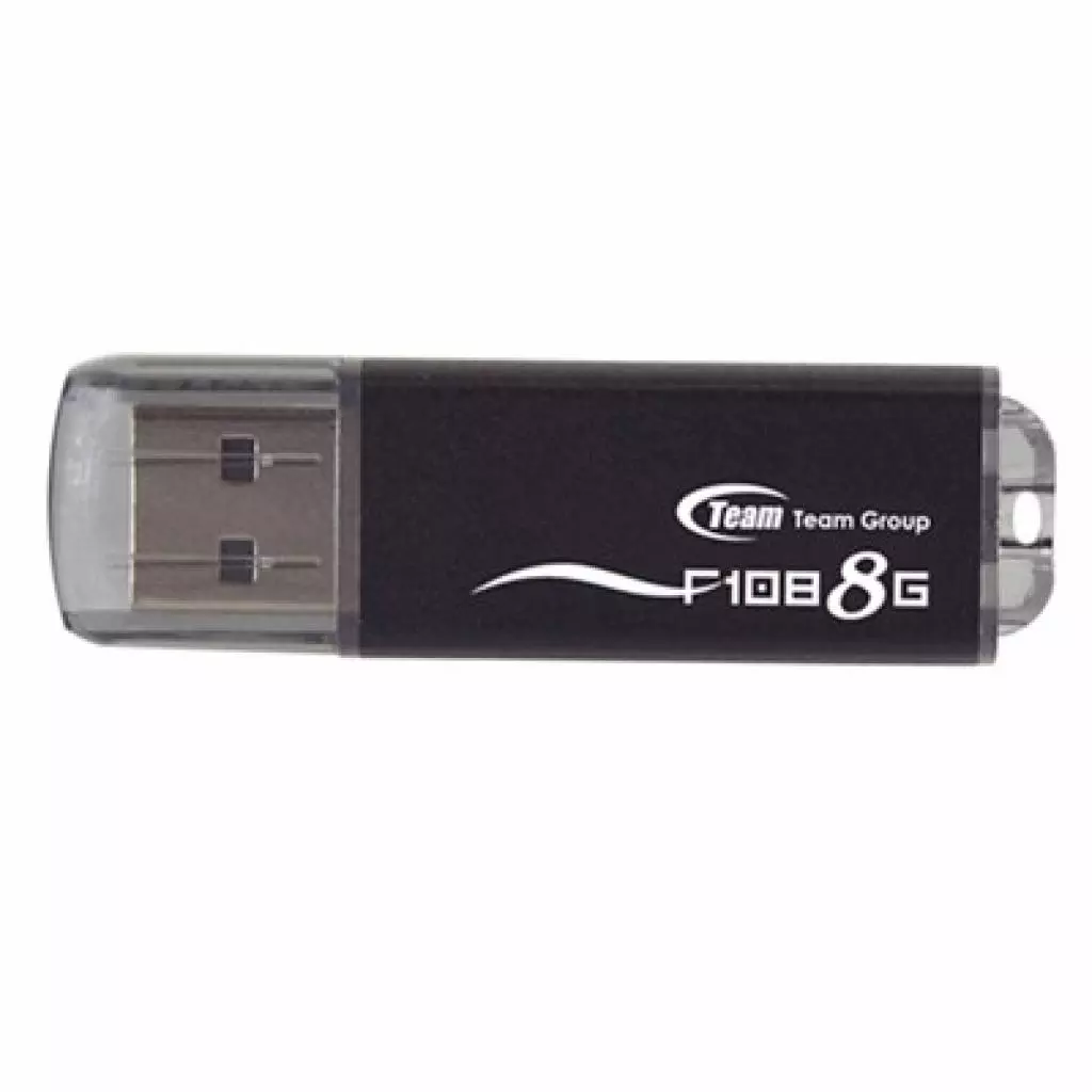 USB флеш накопитель Team 8Gb F108 black (TF1088GB01 / TG008GF108BX)