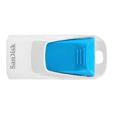 USB флеш накопитель SanDisk 32Gb Cruzer Edge White-Blue (SDCZ51W-032G-B35B)