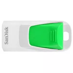 USB флеш накопитель SanDisk 16Gb Cruzer Edge White-Green (SDCZ51W-016G-B35G)