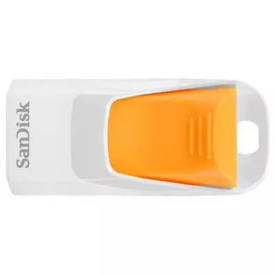 USB флеш накопитель SanDisk 16Gb Cruzer Edge White-Orange (SDCZ51W-016G-B35O)
