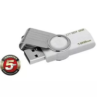 USB флеш накопитель Kingston 128Gb DataTraveler 101 G2 (DT101G2/128GB) - 1 USB флеш накопитель Kingston 128Gb DataTraveler 101 G2 (DT101G2/128GB) - 1