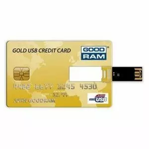 USB флеш накопитель Goodram 4Gb Gold Credit Card (PD4GH2GRCCPR9)
