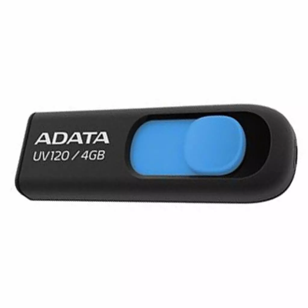 USB флеш накопитель ADATA 4Gb UV120 black-blue (AUV120-4G-RBE)