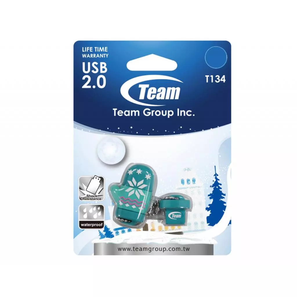 USB флеш накопитель Team 16Gb T134 green (TT13416GG01) - 1 USB флеш накопитель Team 16Gb T134 green (TT13416GG01) - 1