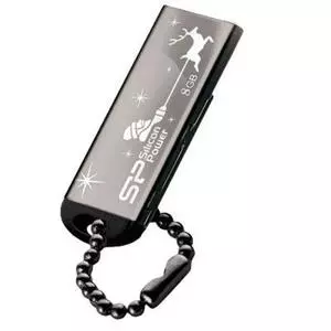 USB флеш накопитель Silicon Power 8Gb Touch 830 black santa edition (SP008GBUF2830V1K-LE)