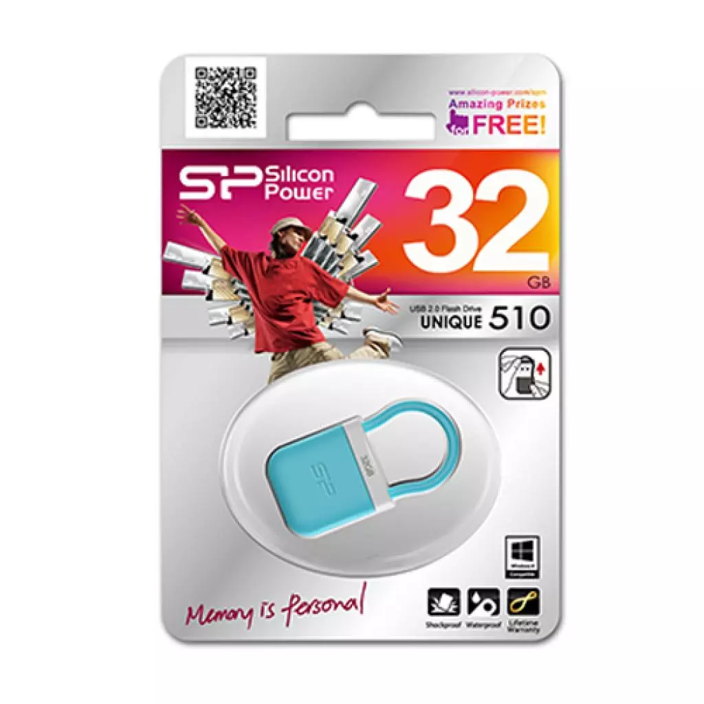 USB флеш накопитель Silicon Power 32Gb Unique 510 blue (SP032GBUF2510V1B) - 3 USB флеш накопитель Silicon Power 32Gb Unique 510 blue (SP032GBUF2510V1B) - 3