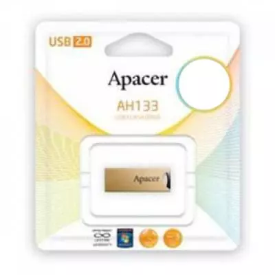 USB флеш накопитель Apacer 8GB AH133 Champagne Gold RP USB2.0 (AP8GAH133C-1) - 5