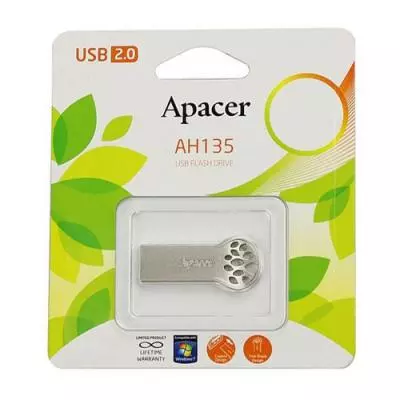 USB флеш накопитель Apacer 16GB AH135 Silver RP USB2.0 (AP16GAH135S-1) - 4