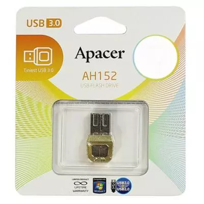 USB флеш накопитель Apacer 16GB AH152 Golden RP USB3.0 (AP16GAH152C-1) - 6