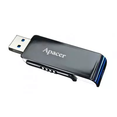 USB флеш накопитель Apacer 8GB AH350 Black RP USB3.0 (AP8GAH350B-1) - 8