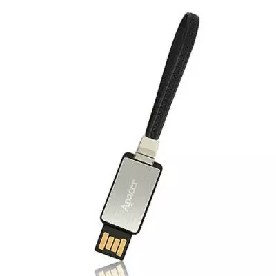 USB флеш накопитель Apacer 16GB AH128 Silver RP USB2.0 (AP16GAH128S-1) - 3