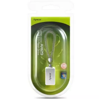 USB флеш накопитель Apacer 8GB AH129 Silver RP USB2.0 (AP8GAH129S-1) - 4