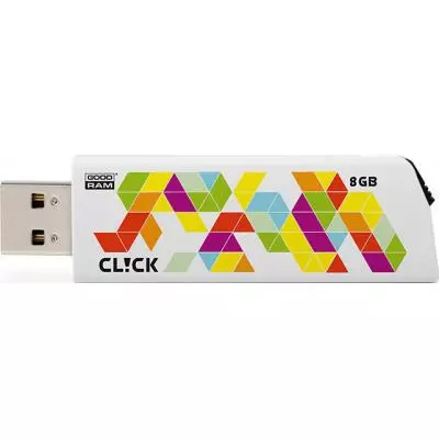 USB флеш накопитель Goodram 8Gb Click White USB 2.0 (PD8GH2GRCLWR9)