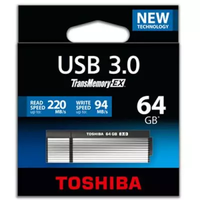 USB флеш накопитель Toshiba 64GB USB 3.0 (THNV64OSU3 BL7) - 2