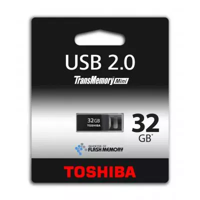 USB флеш накопитель Toshiba 32GB USB 2.0 Suruga Black (THNU32SIP) - 1