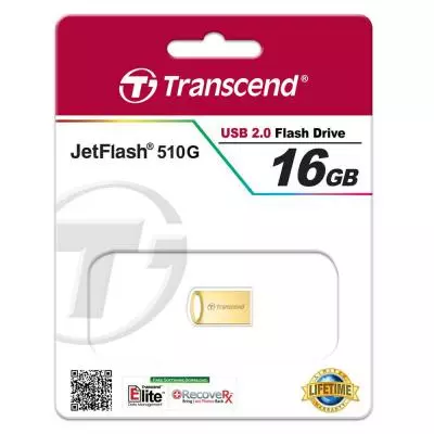 USB флеш накопитель Transcend JetFlash 510, Gold Plating (TS16GJF510G) - 3