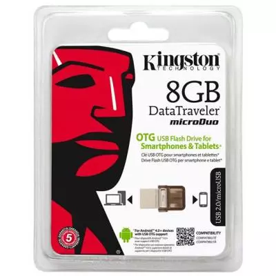 USB флеш накопитель Kingston 8Gb DT MicroDuo (DTDUO/8GB) - 8 USB флеш накопитель Kingston 8Gb DT MicroDuo (DTDUO/8GB) - 8