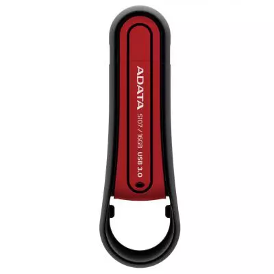 USB флеш накопитель ADATA 16Gb A-DATA S107 16GB Red rubber USB3.0 (AS107-16G-RRD) - 1