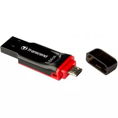 USB флеш накопитель Transcend JetFlash 340 USB2.0 On-The-Go (TS64GJF340) - 4