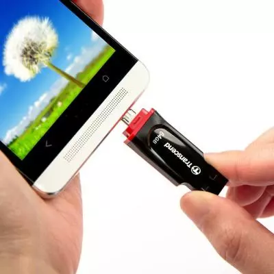 USB флеш накопитель Transcend JetFlash 340 USB2.0 On-The-Go (TS64GJF340) - 7