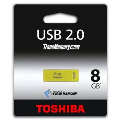 USB флеш накопитель Toshiba 8GB Enshu Yellow USB 2.0 (THNU08ENSYELL(BL5)) - 1 USB флеш накопитель Toshiba 8GB Enshu Yellow USB 2.0 (THNU08ENSYELL(BL5)) - 1