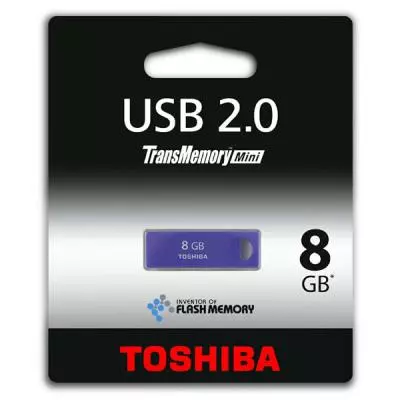 USB флеш накопитель Toshiba 8GB Enshu Purpleblue USB 2.0 (THNU08ENSPURP(BL5) / THNU08ENSPUR(6) - 1