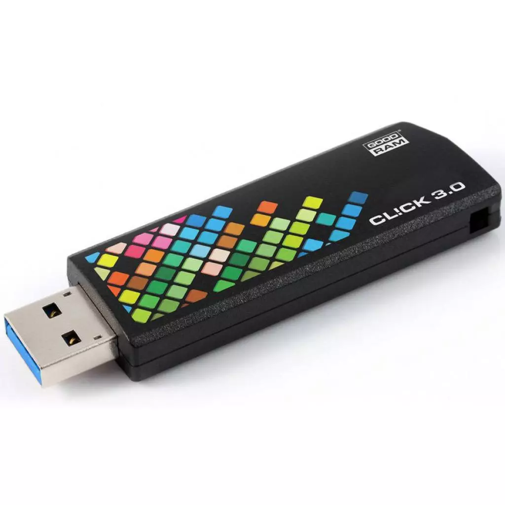 USB флеш накопитель Goodram 8GB CL!CK Black USB 3.0 (PD8GH3GRCLKR9) - 3