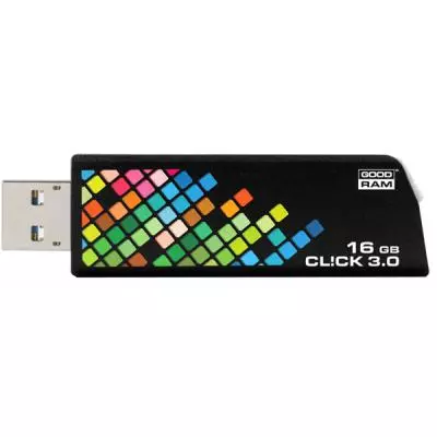 USB флеш накопитель Goodram 16GB CLICK Black USB 3.0 (PD16GH3GRCLKR9) - 1 USB флеш накопитель Goodram 16GB CLICK Black USB 3.0 (PD16GH3GRCLKR9) - 1