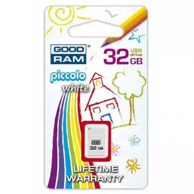 USB флеш накопитель Goodram 32GB Piccolo White USB 2.0 (PD32GH2GRPIWR10) - 3