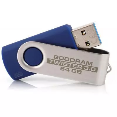 USB флеш накопитель Goodram 64GB TWISTER USB 3.0 (PD64GH3GRTSBR9) - 1 USB флеш накопитель Goodram 64GB TWISTER USB 3.0 (PD64GH3GRTSBR9) - 1
