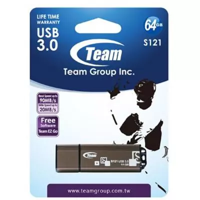 USB флеш накопитель Team 64GB S121 Brown USB 3.0 (TS12164GN01) - 3 USB флеш накопитель Team 64GB S121 Brown USB 3.0 (TS12164GN01) - 3