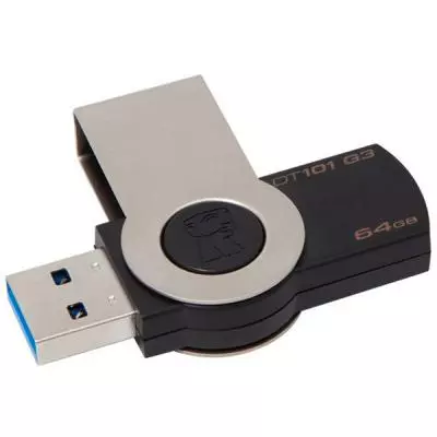USB флеш накопитель Kingston 64GB DataTraveler 101 G3 Black USB 3.0 (DT101G3/64GB) - 4 USB флеш накопитель Kingston 64GB DataTraveler 101 G3 Black USB 3.0 (DT101G3/64GB) - 4