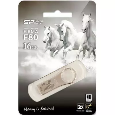 USB флеш накопитель Silicon Power 16GB Firma F80 USB 2.0 (SP016GBUF2F80V1C14) - 3