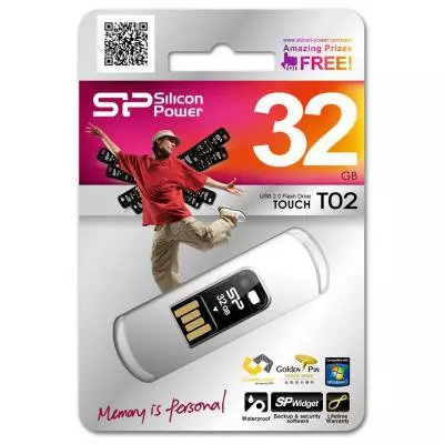 USB флеш накопитель Silicon Power 32GB Touch T02 USB 2.0 (SP032GBUF2T02V1K) - 3