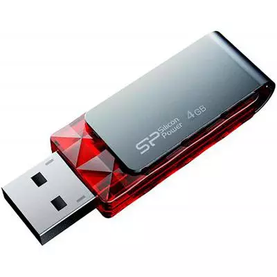 USB флеш накопитель Silicon Power 4GB Ultima U30 Red NEW USB 2.0 (SP004GBUF2U30V1R) - 3