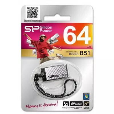 USB флеш накопитель Silicon Power 64GB LuxMini 851 USB 2.0 (SP064GBUF2851V1S) - 6