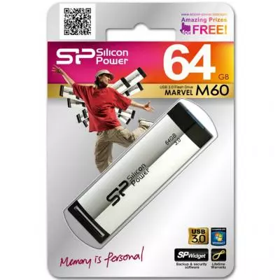 USB флеш накопитель Silicon Power 64GB MARVEL M60 USB 3.0 (SP064GBUF3M60V1S) - 3