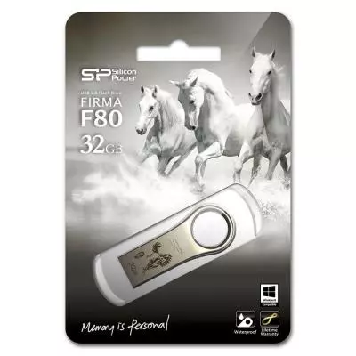 USB флеш накопитель Silicon Power 32GB Firma F80 Bronze Horse USB 2.0 (SP032GBUF2F80V1C14) - 3