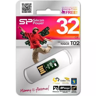USB флеш накопитель Silicon Power 32GB Touch T02 USB 2.0 (SP032GBUF2T02V1N) - 2