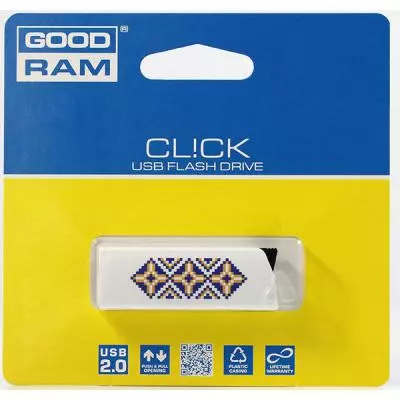 USB флеш накопитель Goodram 32GB CL!CK UKRAINE USB 2.0 (PD32GH2GRCLWR9 / L) - 1