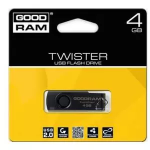 USB флеш накопитель Goodram 4GB TWISTER USB 2.0 (PD4GH2GRTSKKR9)