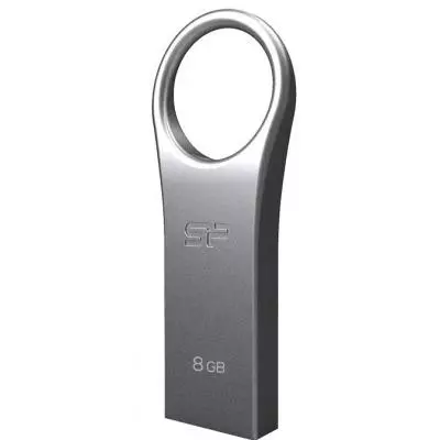 USB флеш накопитель Silicon Power 8GB Jewel J80 USB 3.0 Titanium (SP008GBUF3J80V1T) - 1