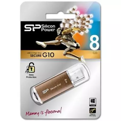 USB флеш накопитель Silicon Power 8GB Secure G10 Bronze (SP008GBUF2G10V1Z) - 1