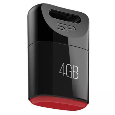 USB флеш накопитель Silicon Power 4GB Touch T06 Black (SP004GBUF2T06V1K) - 1