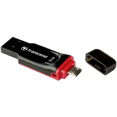 USB флеш накопитель Transcend 8GB JetFlash OTG 340 USB 2.0 (TS8GJF340) - 2