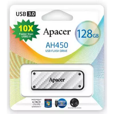 USB флеш накопитель Apacer 128GB AH450 silver USB 3.0 (AP128GAH450S-1) - 4