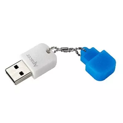 USB флеш накопитель Apacer 8GB AH154 white/blue USB 3.0 (AP8GAH154U-1) - 3