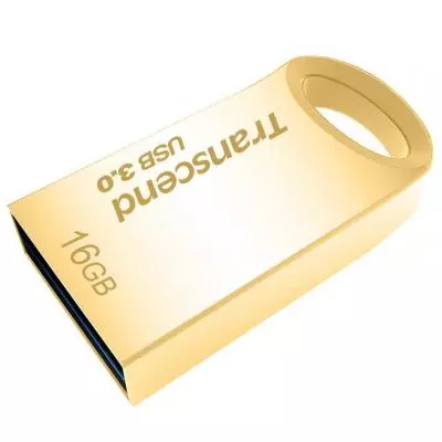 USB флеш накопитель Transcend 16GB JetFlash 710 Metal Gold USB 3.0 (TS16GJF710G) - 1
